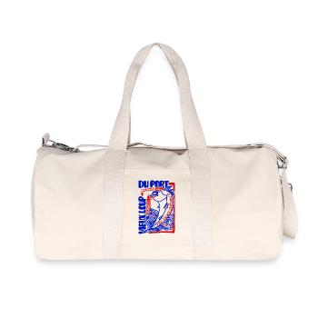 Vieux Marin du Port Rouge et Bleu Nautique - Sac de sport en toile recyclée Stanley/Stella - blanc naturel - Devant