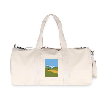 Postbote auf dem Fahrrad - Recycelte Canvas-Sporttasche von Stanley/Stella - Naturweiß - Vorne