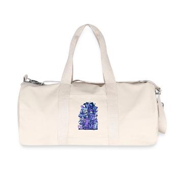 Purple Chaos - Recycled Canvas Sports Bag by Stanley/Stella - natural - Front