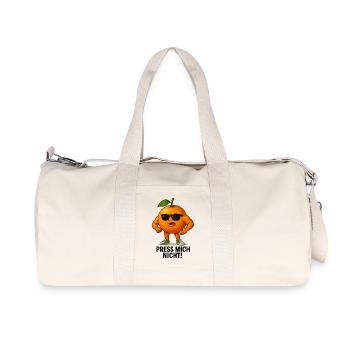 Don't press me orange - Recycled Canvas Sports Bag by Stanley/Stella - natural - Front