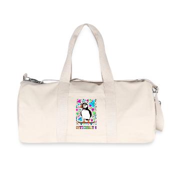 Officiellement 6 macareux patineurs - Sac de sport en toile recyclée Stanley/Stella - blanc naturel - Devant