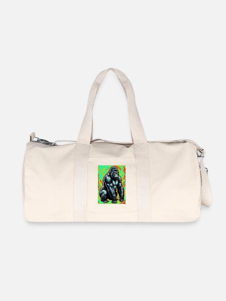 Gorilla - Recycelte Canvas-Sporttasche von Stanley/Stella - Naturweiß