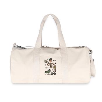 Poupée en papier Aventurière Robuste - Sac de sport en toile recyclée Stanley/Stella - blanc naturel - Devant