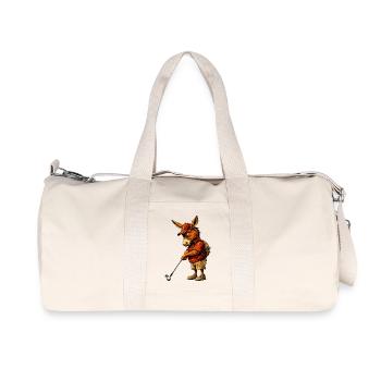Golf Esel - Recycelte Canvas-Sporttasche von Stanley/Stella - Naturweiß - Vorne