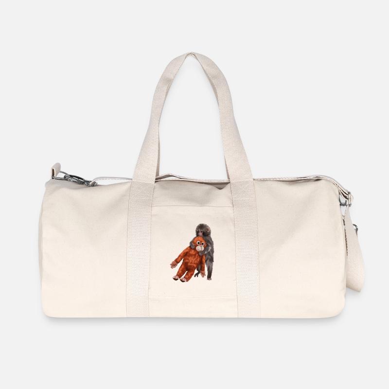 Punch Punch-Kun - Äffchen - Recycelte Canvas-Sporttasche von Stanley/Stella - Naturweiß