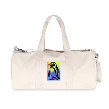 penguin - Recycled Canvas Sports Bag by Stanley/Stella - natural - Front