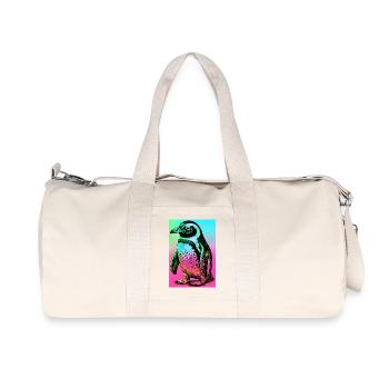 penguin - Recycled Canvas Sports Bag by Stanley/Stella - natural - Front