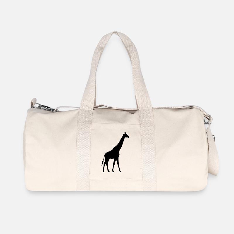Giraffe - Recycelte Canvas-Sporttasche von Stanley/Stella - Naturweiß