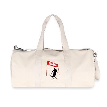 Ski Finish Line - Recycled Canvas Sports Bag by Stanley/Stella - natural - Front