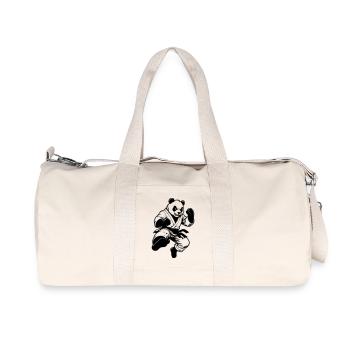 Panda Kung Fu - Recycled Canvas Sports Bag by Stanley/Stella - natural - Front