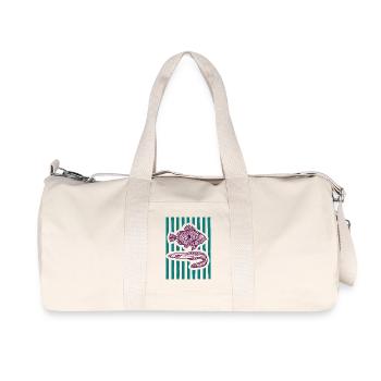 Fish Steam - Recycled Canvas Sports Bag by Stanley/Stella - natural - Front