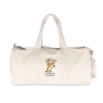 Grumpy Jack Russell Morning Mood - Sac de sport en toile recyclée Stanley/Stella - blanc naturel - Devant