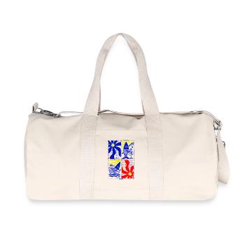 Quadre Provence Méditerranée pop art coloré - Sac de sport en toile recyclée Stanley/Stella - blanc naturel - Devant
