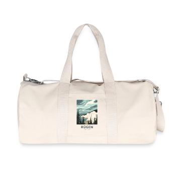 Mer Baltique de Rügen | Affiche de voyage vintage - Sac de sport en toile recyclée Stanley/Stella - blanc naturel - Devant