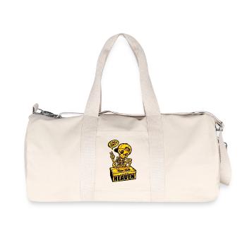Skelett Heaven can wait - Recycelte Canvas-Sporttasche von Stanley/Stella - Naturweiß - Vorne