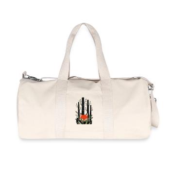 Fuchs, der durch die Blätter lugt - Recycelte Canvas-Sporttasche von Stanley/Stella - Naturweiß - Vorne