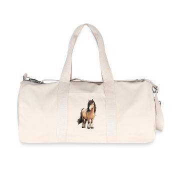 pony - Recycled Canvas Sports Bag by Stanley/Stella - natural - Front