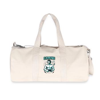 Le Musclé du Pixel - Sac de sport en toile recyclée Stanley/Stella - blanc naturel - Devant