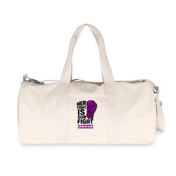 Ihr Kampf ist unser Kampf - Alzheimer Aufklärung - Recycelte Canvas-Sporttasche von Stanley/Stella - Naturweiß - Vorne