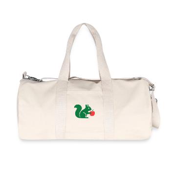 Écureuil vert à la pomme - Sac de sport en toile recyclée Stanley/Stella - blanc naturel - Devant