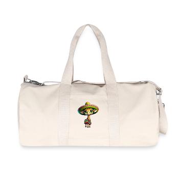 Cinco de Mayo girafe : conception de dessin animé mignon avec - Sac de sport en toile recyclée Stanley/Stella - blanc naturel - Devant