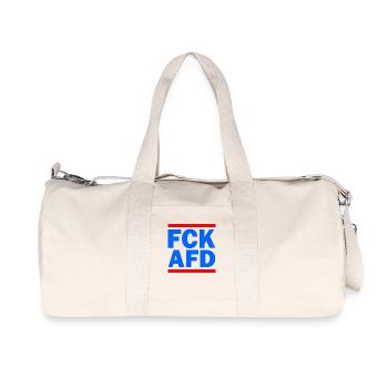 Fck afd - Recycelte Canvas-Sporttasche von Stanley/Stella - Naturweiß - Vorne