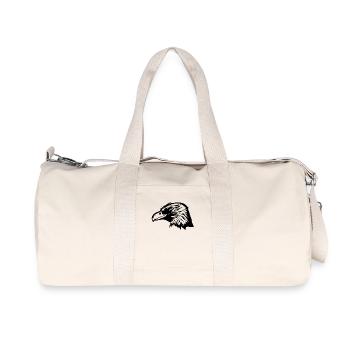 Clever vintage raven head - Recycled Canvas Sports Bag by Stanley/Stella - natural - Front