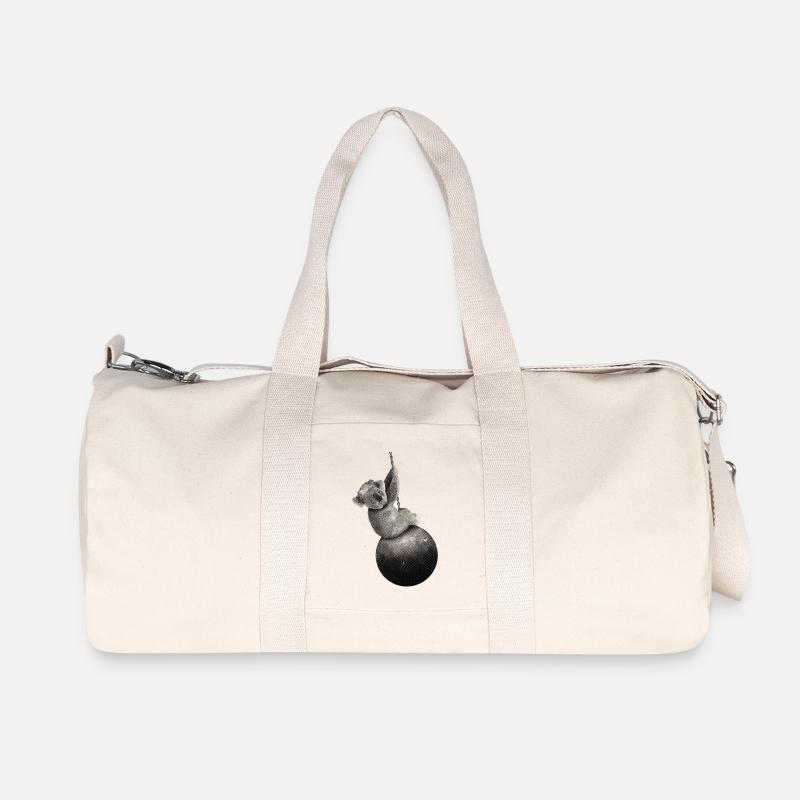 Cyrus Koala - Recycelte Canvas-Sporttasche von Stanley/Stella - Naturweiß