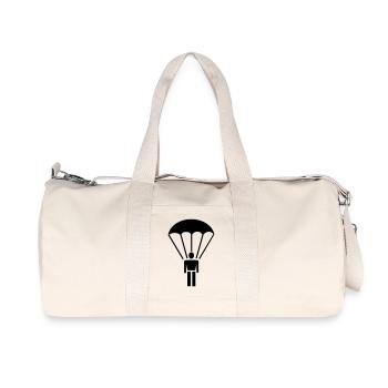 6061912 125958675 Fallschirmspringer - Recycelte Canvas-Sporttasche von Stanley/Stella - Naturweiß - Vorne