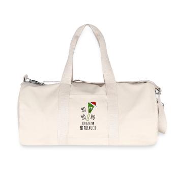 Nikolauch Ho Ho Ho Ich bin der Nikolauch - Recycelte Canvas-Sporttasche von Stanley/Stella - Naturweiß - Vorne