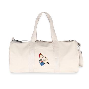 Mom life - Recycled Canvas Sports Bag by Stanley/Stella - natural - Front