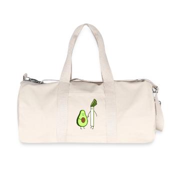 Leeks and avocado - Recycled Canvas Sports Bag by Stanley/Stella - natural - Front
