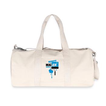 beruf maler - Recycelte Canvas-Sporttasche von Stanley/Stella - Naturweiß - Vorne