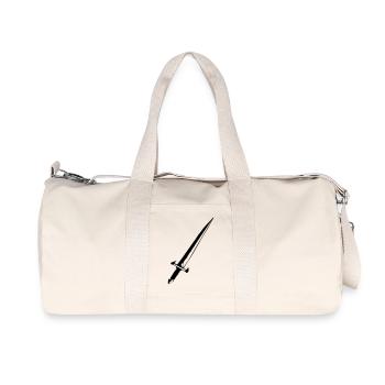 schwert_01 - Recycelte Canvas-Sporttasche von Stanley/Stella - Naturweiß - Vorne