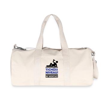 tschuess_niveau_2 - Recycelte Canvas-Sporttasche von Stanley/Stella - Naturweiß - Vorne