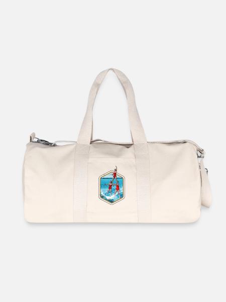 Wasserski und Akrobatik - Recycelte Canvas-Sporttasche von Stanley/Stella - Naturweiß