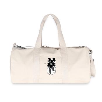 Cool Pinguin Vögel Tier Seevogel Südpol - Recycelte Canvas-Sporttasche von Stanley/Stella - Naturweiß - Vorne