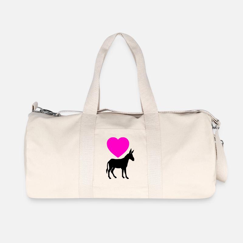 Esel - Recycelte Canvas-Sporttasche von Stanley/Stella - Naturweiß