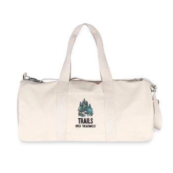 Trail Running - Trails Over Treadmills - Recycled Canvas Sports Bag by Stanley/Stella - natural - Front