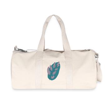 Feuilles - Sac de sport en toile recyclée Stanley/Stella - blanc naturel - Devant