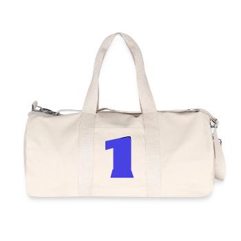 1. 1 AN. 1er ANNIVERSAIRE. ANNIVERSAIRE 1 AN - Sac de sport en toile recyclée Stanley/Stella - blanc naturel - Devant