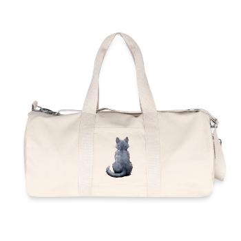 Russisch Blau - Recycelte Canvas-Sporttasche von Stanley/Stella - Naturweiß - Vorne