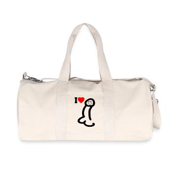 I love cock - Recycled Canvas Sports Bag by Stanley/Stella - natural - Front