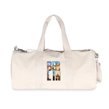 Berlin Urban Collage - Recycled Canvas Sports Bag by Stanley/Stella - natural - Front