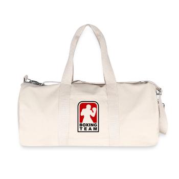 Boxing Team Design for Boxing Gyms and Martial Arts - Recycled Canvas Sports Bag by Stanley/Stella - natural - Front