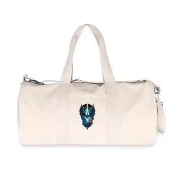 Atemberaubender Schädel - Recycelte Canvas-Sporttasche von Stanley/Stella - Naturweiß - Vorne