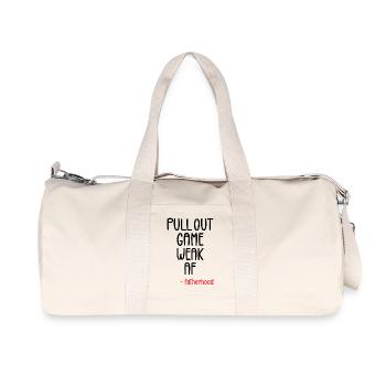 Zieh das Spiel schwach heraus af - Recycelte Canvas-Sporttasche von Stanley/Stella - Naturweiß - Vorne