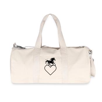 Cadre pour cheval - Sac de sport en toile recyclée Stanley/Stella - blanc naturel - Devant