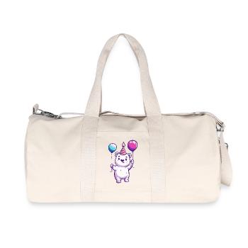 Ours polaire Ours polaire Anniversaire Bébé - Sac de sport en toile recyclée Stanley/Stella - blanc naturel - Devant
