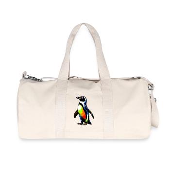 Penguin - Recycled Canvas Sports Bag by Stanley/Stella - natural - Front
